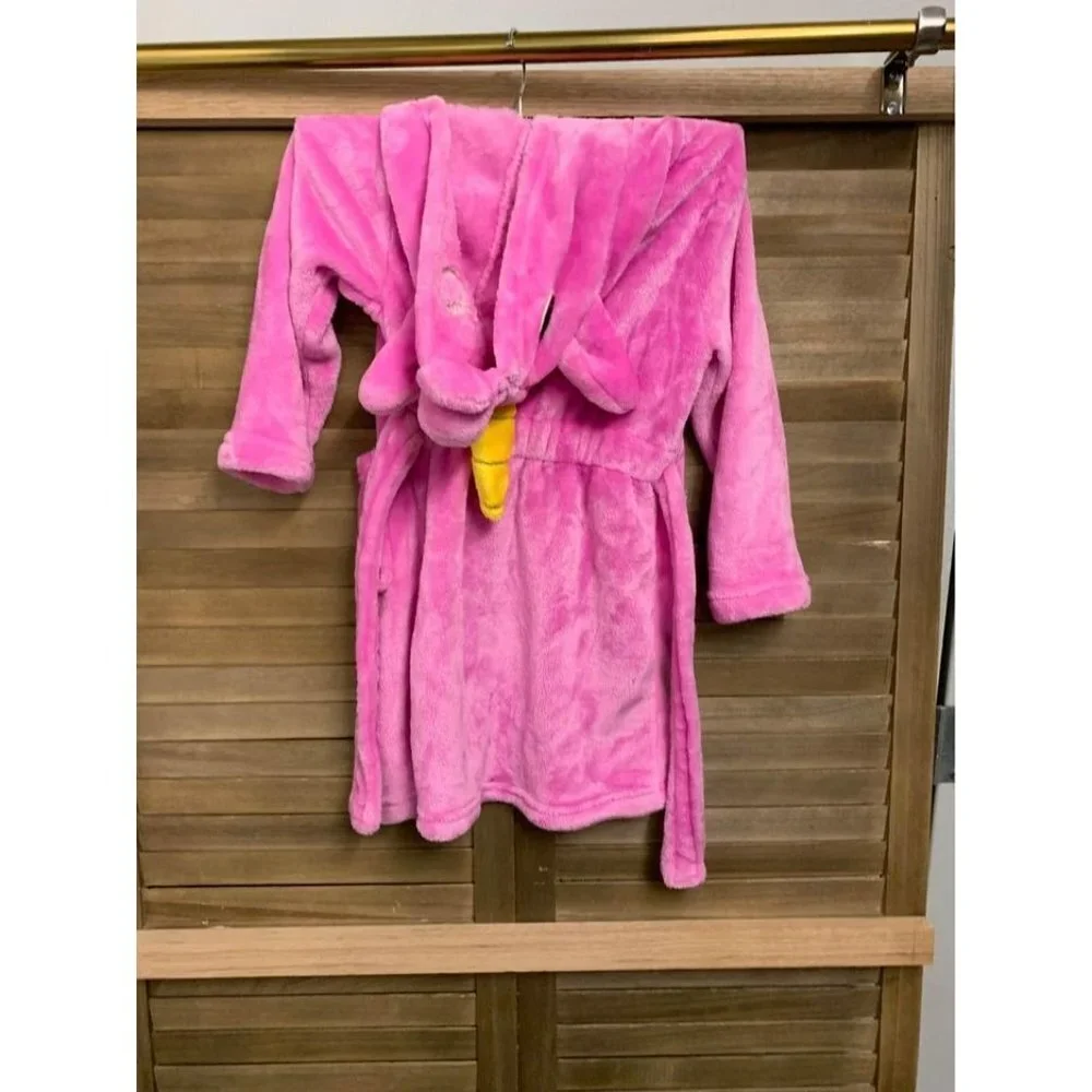 Girls Unicorn Hooded Robe Pink Small to Medium U4